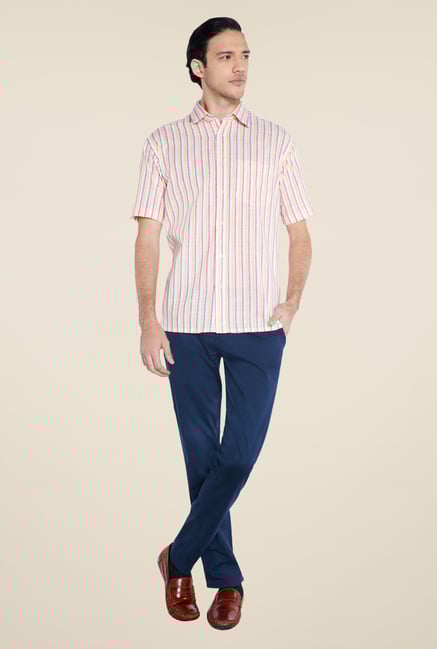 ColorPlus Beige Striped Shirt ColorPlus Beige Striped Shirt