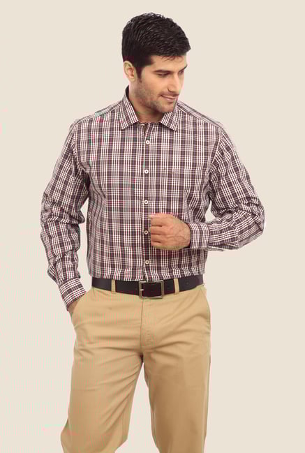 ColorPlus Brown Checks Shirt ColorPlus Brown Checks Shirt