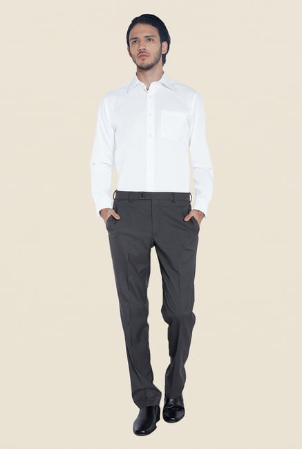 Park Avenue White Solid Cotton Shirt Park Avenue White Solid Cotton Shirt