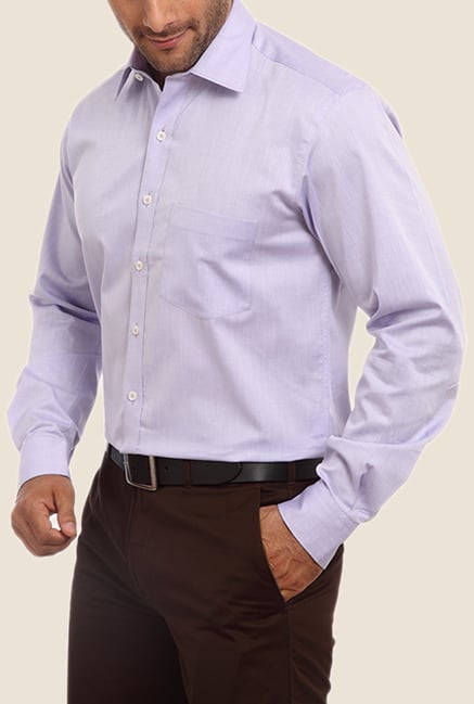 ColorPlus Violet Solid Shirt ColorPlus Violet Solid Shirt