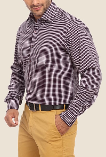 ColorPlus Purple Checks Shirt ColorPlus Purple Checks Shirt