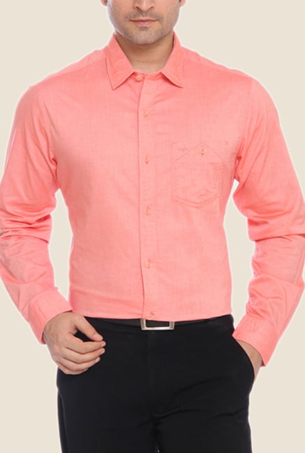 ColorPlus Red Solid Shirt ColorPlus Red Solid Shirt