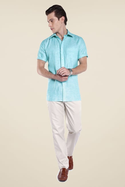 Park Avenue Green Linen Shirt Park Avenue Green Linen Shirt