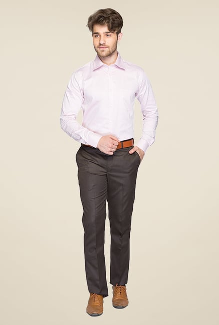 Park Avenue Pink Solid Cotton Shirt Park Avenue Pink Solid Cotton Shirt