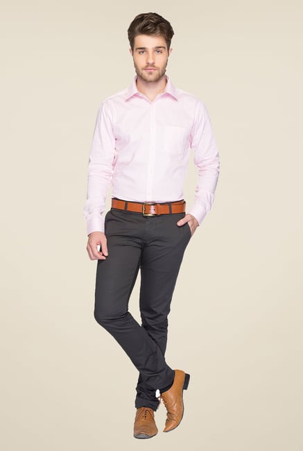 Park Avenue Pink Solid Cotton Shirt Park Avenue Pink Solid Cotton Shirt