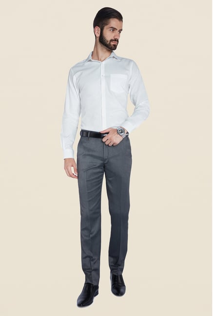 Park Avenue White Pin Striped Cotton Shirt Park Avenue White Pin Striped Cotton Shirt