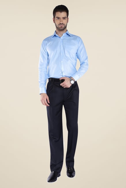 Park Avenue Blue Checks Cotton Shirt Park Avenue Blue Checks Cotton Shirt