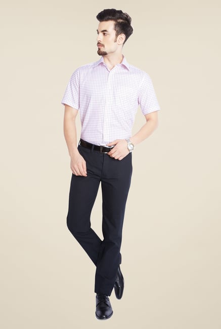 Park Avenue Pink Checks Cotton Shirt Park Avenue Pink Checks Cotton Shirt