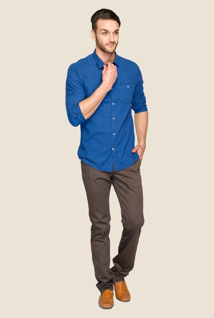 ColorPlus Navy Printed Shirt ColorPlus Navy Printed Shirt