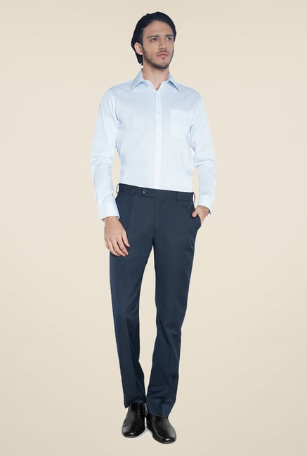 Park Avenue Blue Striped Cotton Shirt Park Avenue Blue Striped Cotton Shirt