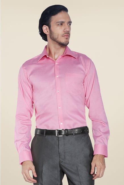 Park Avenue Pink Printed Cotton Shirt Park Avenue Pink Printed Cotton Shirt