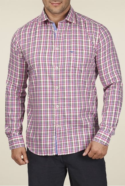 Park Avenue Red Checks Shirt Park Avenue Red Checks Shirt