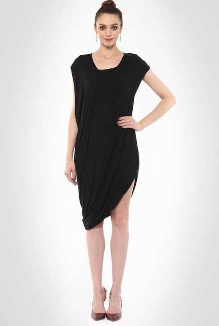 Gaurav Gupta Designer Wear Draped Asymmetric LBD By Kimaya Gaurav Gupta Designer Wear Draped Asymmetric LBD By Kimaya