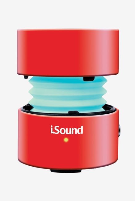 Isound 5357 3.5Mm Fire Glow Mini Wired Speaker (Red) Isound 5357 3.5Mm Fire Glow Mini Wired Speaker (Red)
