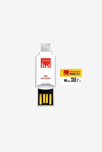 Strontium 16 GB Nitro Class 10 micro SD with OTG Card Reader Strontium 16 GB Nitro Class 10 micro SD with OTG Card Reader