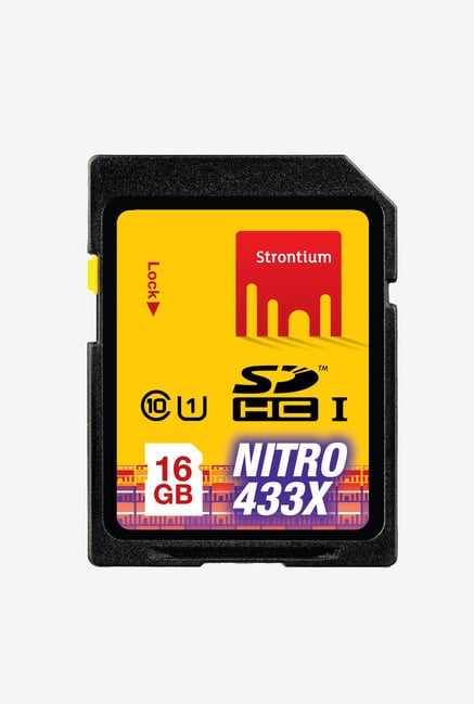 Strontium 16 GB lass-10 Nitro SDHC UHS-1 (U1) Memory Card Strontium 16 GB lass-10 Nitro SDHC UHS-1 (U1) Memory Card