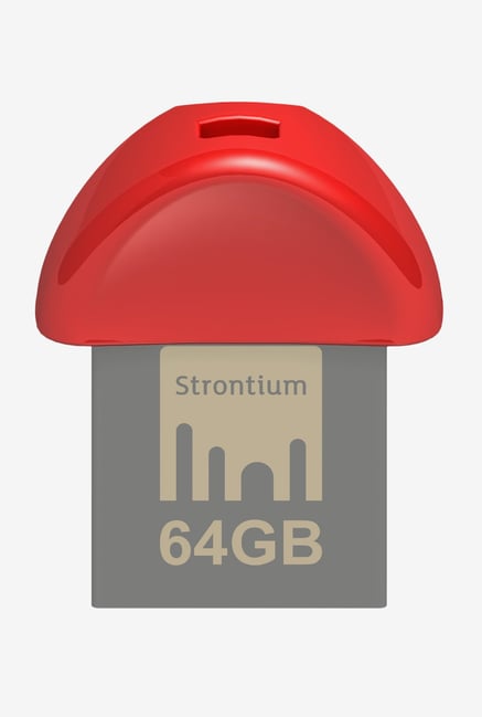 Strontium 64 GB Nitro Plus Nano USB 3.0 Flash Drive (Red) Strontium 64 GB Nitro Plus Nano USB 3.0 Flash Drive (Red)