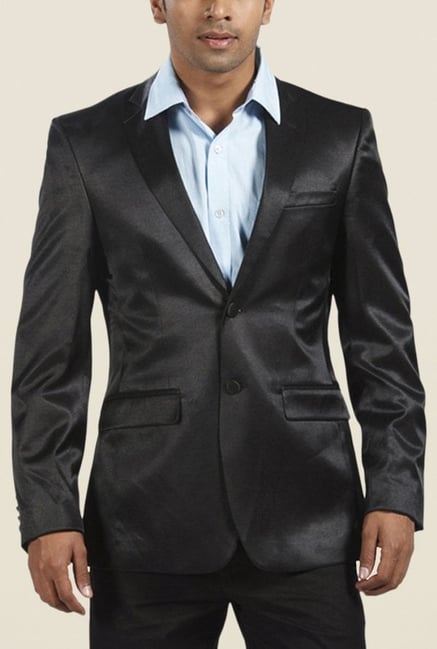 Park Avenue Black Solid Blazer Park Avenue Black Solid Blazer