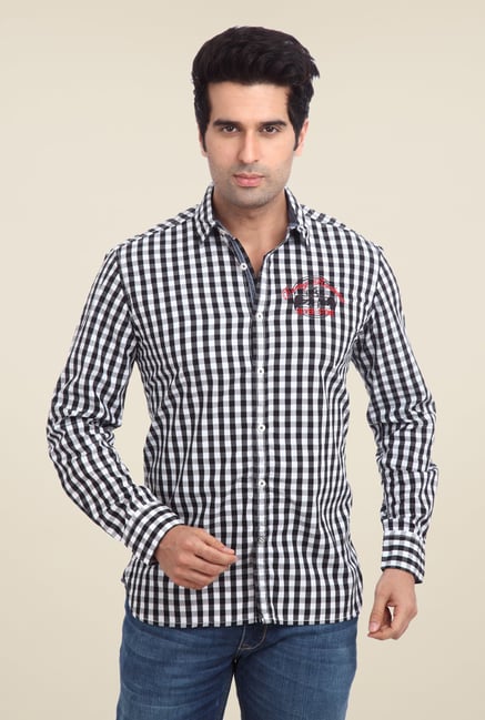 Parx Black Checks Shirt Parx Black Checks Shirt