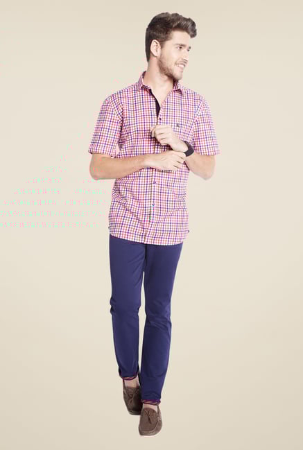 Parx Pink Checks Shirt Parx Pink Checks Shirt