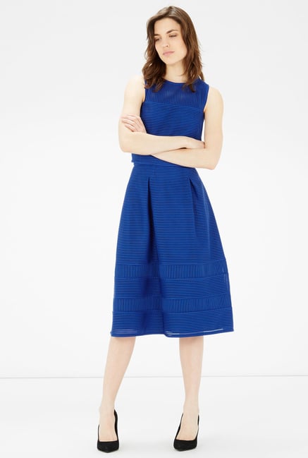 Warehouse Royal Blue A Line Skirt Warehouse Royal Blue A Line Skirt
