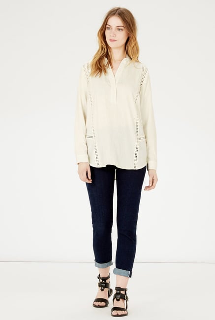 Warehouse Cream Solid Top Warehouse Cream Solid Top