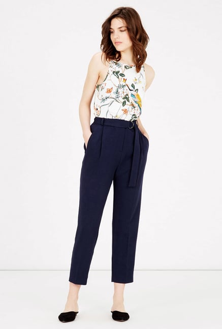 Warehouse Cream Printed Top Warehouse Cream Printed Top