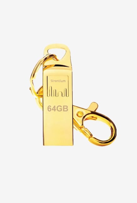Strontium 64 GB Ammo USB 2.0 Pen Drive (Gold) Strontium 64 GB Ammo USB 2.0 Pen Drive (Gold)