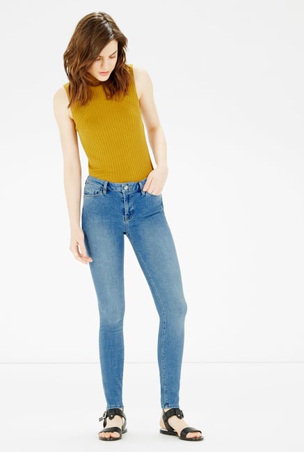 Warehouse Blue Skinny Fit Jeans Warehouse Blue Skinny Fit Jeans