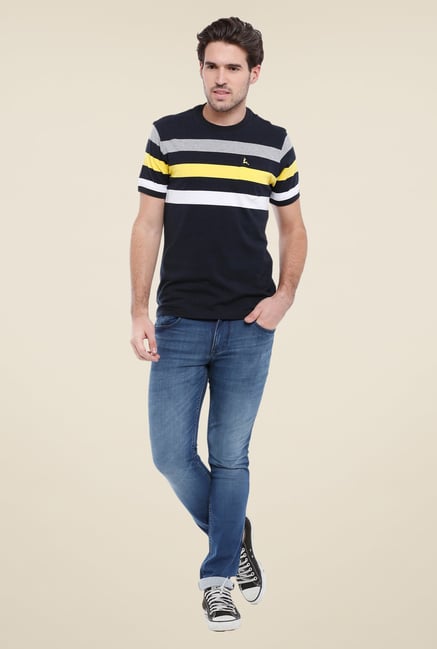Parx Black Striped T Shirt Parx Black Striped T Shirt