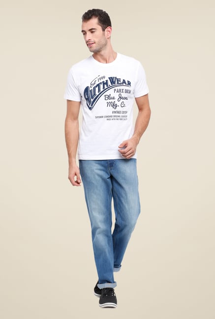 Parx White Printed T Shirt Parx White Printed T Shirt