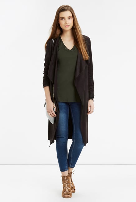 Oasis Olive Embroidered Top Oasis Olive Embroidered Top