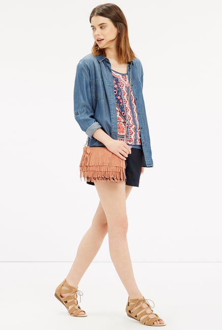 Oasis Blue Paisley Print Top Oasis Blue Paisley Print Top