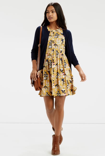 Oasis Yellow Skater Dress Oasis Yellow Skater Dress