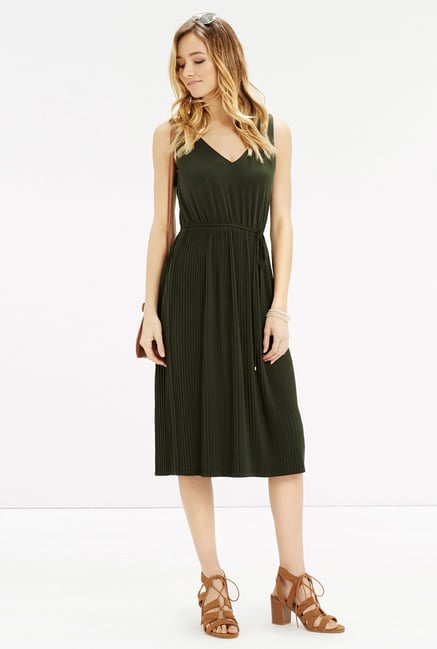 Oasis Olive Midi Dress Oasis Olive Midi Dress