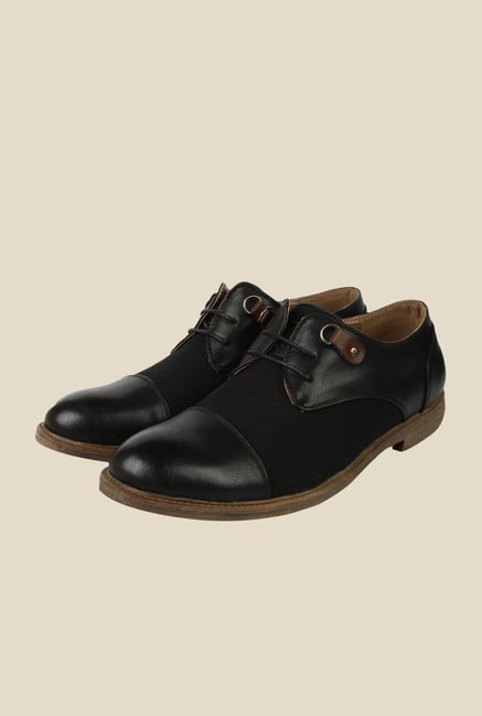 Spunk Ertiga Black Derby Formal Shoes Spunk Ertiga Black Derby Formal Shoes