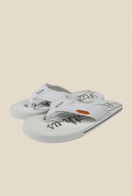 Spunk Rider White Flip Flops Spunk Rider White Flip Flops