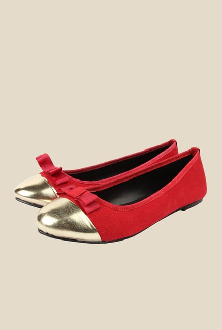 Spunk Merry Red & Gold Ballerinas Spunk Merry Red & Gold Ballerinas