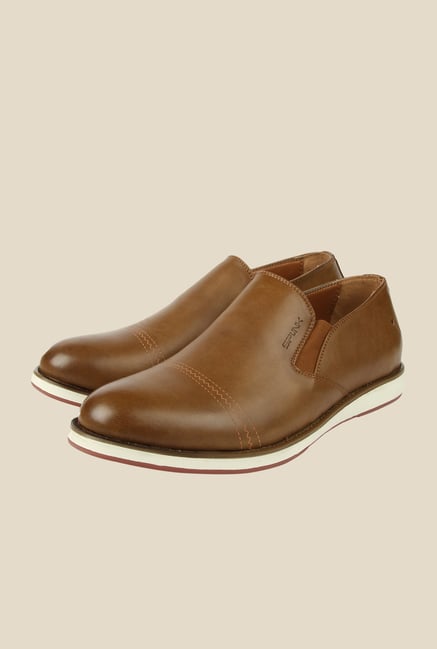 Spunk Dash Tan Casual Slip-Ons Spunk Dash Tan Casual Slip-Ons