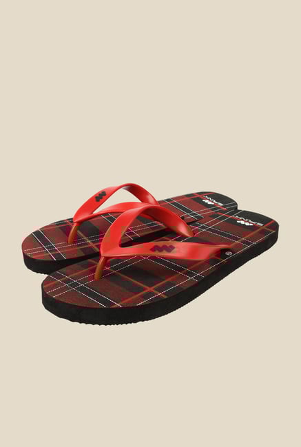 Spunk Adza Red & Black Flip Flops Spunk Adza Red & Black Flip Flops