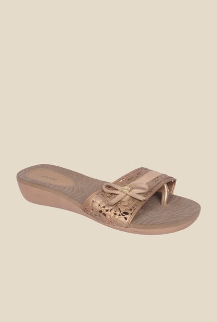 Grendha Beige & Bronze Wedges Grendha Beige & Bronze Wedges