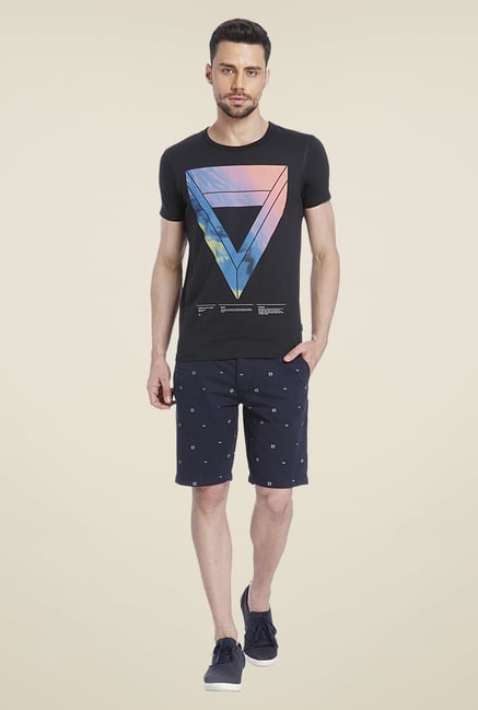 Jack & Jones Black Graphic Print T Shirt Jack & Jones Black Graphic Print T Shirt