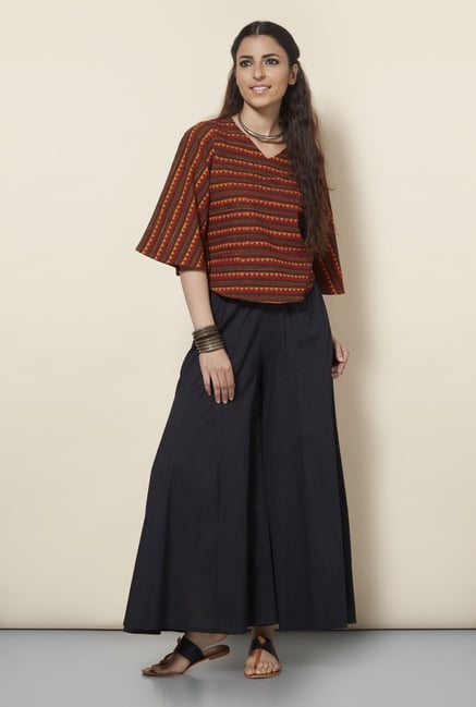 Okhai Brown Printed Top Okhai Brown Printed Top