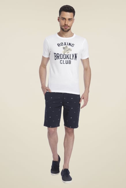 Jack & Jones White Printed T Shirt Jack & Jones White Printed T Shirt