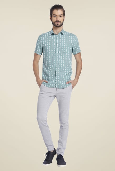 Jack & Jones Green Printed Shirt Jack & Jones Green Printed Shirt
