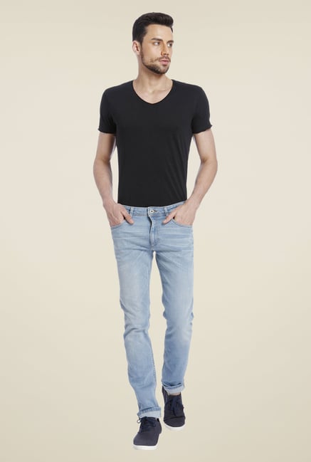 Jack & Jones Blue Solid Jeans Jack & Jones Blue Solid Jeans
