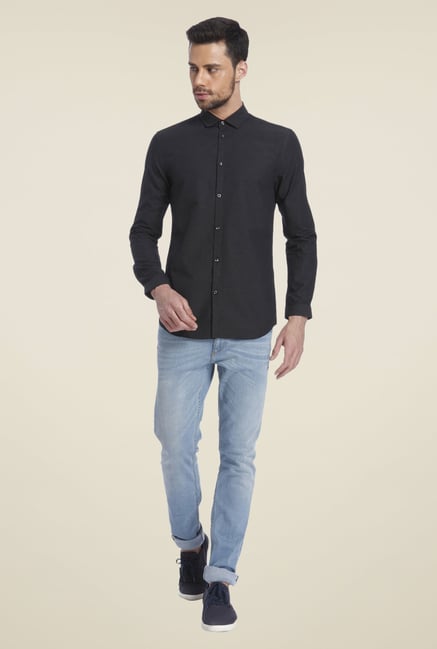Jack & Jones Black Printed Shirt Jack & Jones Black Printed Shirt