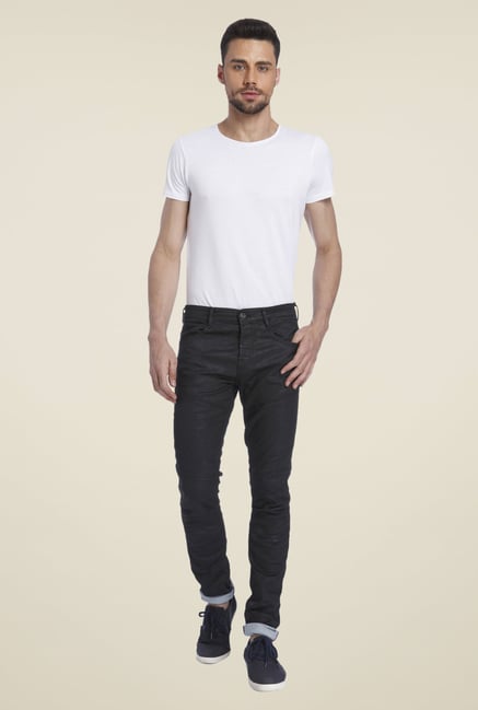 Jack & Jones Black Solid Jeans Jack & Jones Black Solid Jeans
