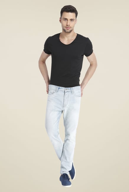 Jack & Jones Light Blue Raw Denim Jeans Jack & Jones Light Blue Raw Denim Jeans
