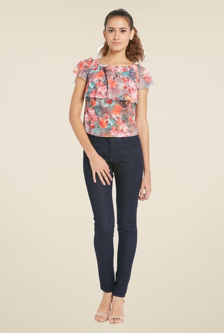 Globus Multicolor Floral Printed Top Globus Multicolor Floral Printed Top